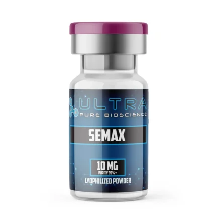Semax 10mg peptide vial, Semax peptide research lyophilized by Ultra Pure Bioscience