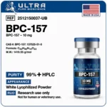 BPC-157 vs TB-500 peptide vial, BPC-157 vs TB-500 research peptides by Ultra Pure Bioscience