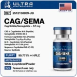 Semaglutide Cagrilintide blend vial, Semaglutide Cagrilintide research peptide by Ultra Pure Bioscience