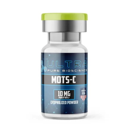 MOTS-c USA 10mg peptide vial, MOTS-c USA research peptide by Ultra Pure Bioscience