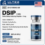 DSIP 5mg peptide vial, delta sleep inducing peptide by Ultra Pure Bioscience
