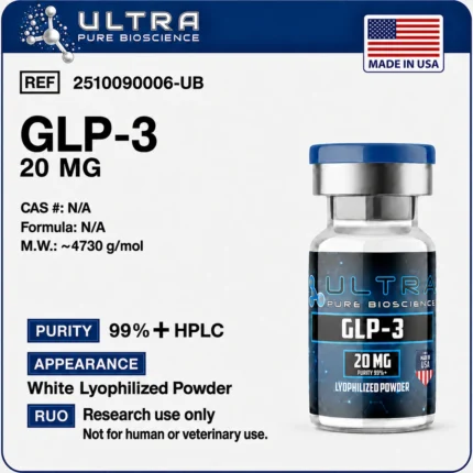 GLP-3 USA 20mg vial, GLP-3 USA Retatrutide 20mg by Ultra Pure Bioscience