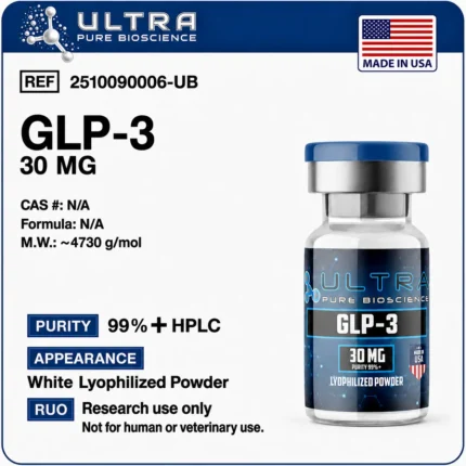 UPB GLP-3 30MG triple agonist vial, Retatrutide 30mg by Ultra Pure Bioscience